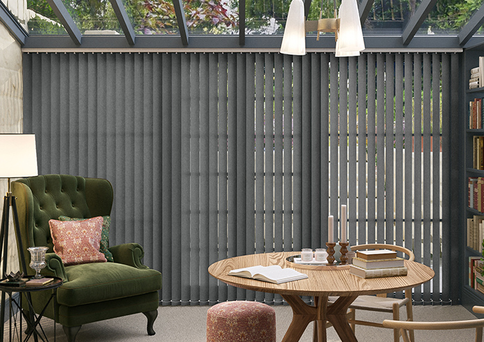 Roma, Fuscous Grey - Vertical Blind - Image 3